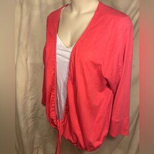 Avenue size 26/28 heavyweight jersey knit over piece with adjustable neck/hem